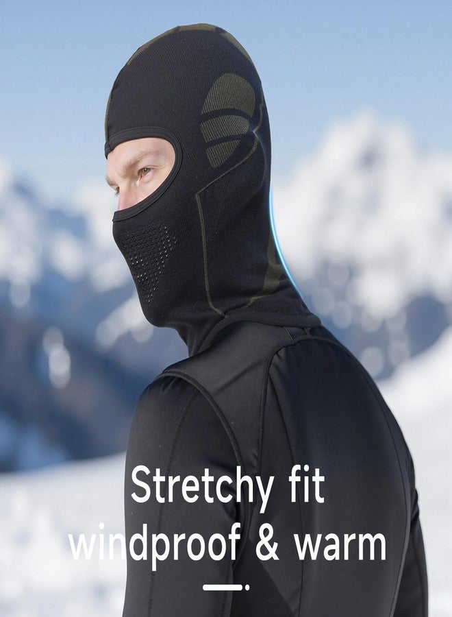 SPTSLFB Mech-Style Ski & Motorcycle Mask-Windproof Balaclava, Full Face with Vent Holes, Helmet-Friendly, Unisex for Skiing & Riding Dark Gray - Image 2